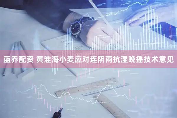 蓝乔配资 黄淮海小麦应对连阴雨抗湿晚播技术意见